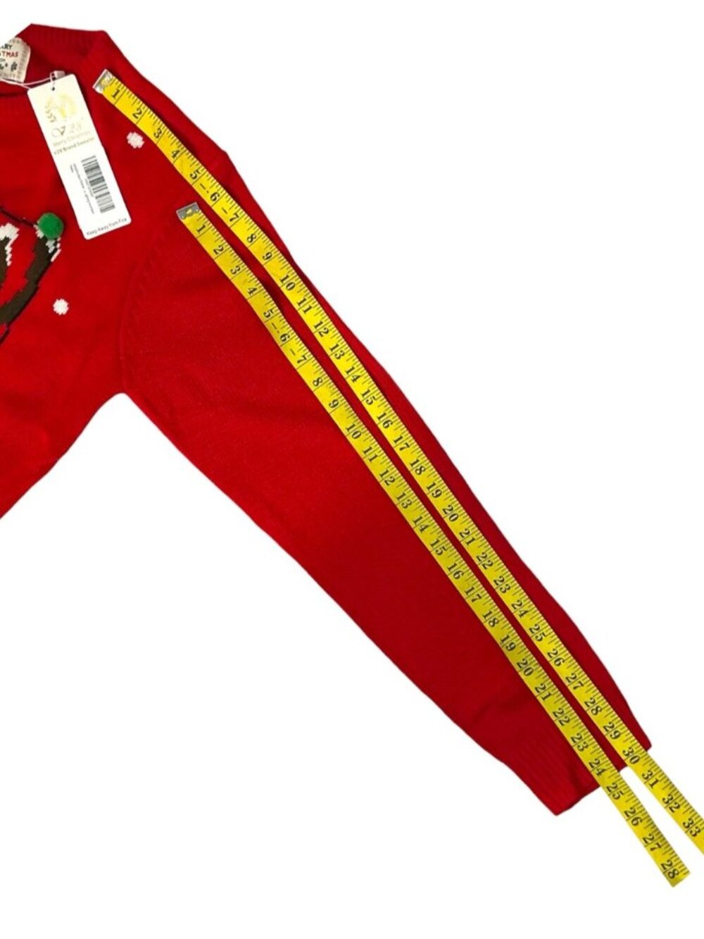 Ugly Christmas Sweater Crew Neck Rudolph Reindeer Red NEW Women Plus XXL - Picture 6 of 16